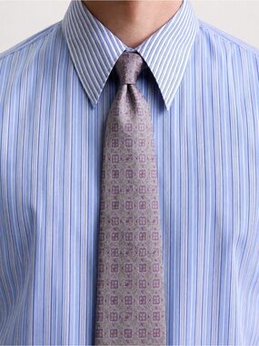 Yves Saint Laurent Lavender Gray Silk Tie